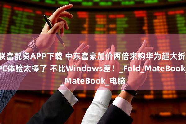 联富配资APP下载 中东富豪加价两倍求购华为超大折：鸿蒙PC体验太棒了 不比Windows差！_Fold_MateBook_电脑